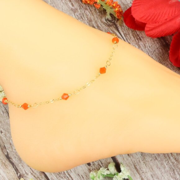 Dainty Anklet for Women – Elegant Everyday Jewelry & Perfect Gift | MLCRC1010 - Picture 2 of 10